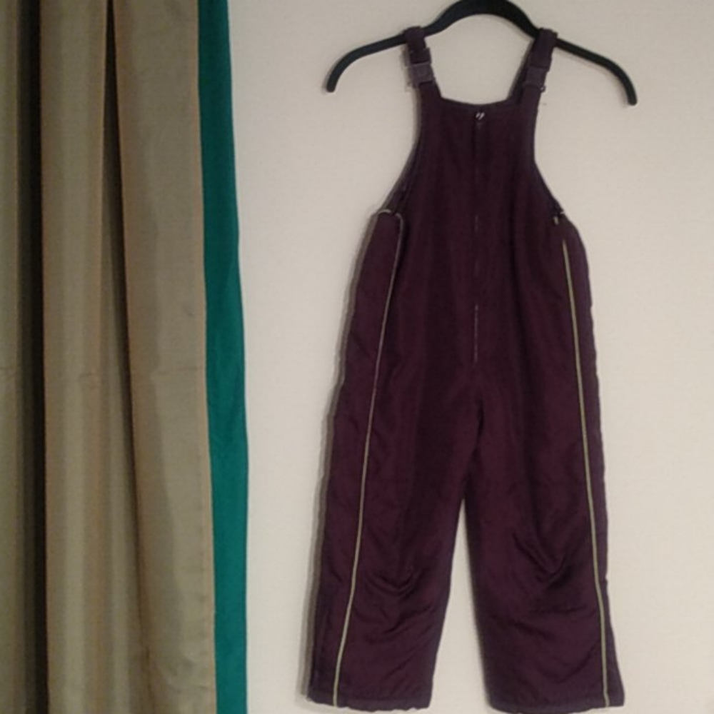 Girls Purple Snowsuit Outwear | Size: M(5-6) - Picture 2 of 9